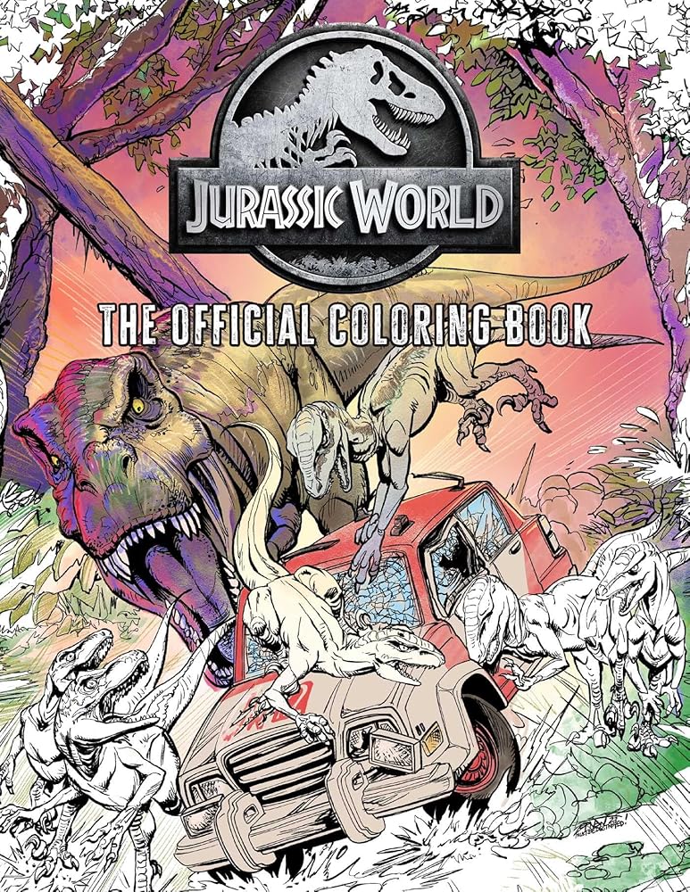 Jurassic World: The Official Coloring Book cover image